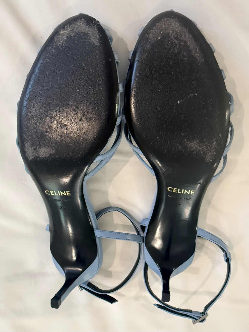 Celine Triomphe Sandal in Lambskin - Picture 4 of 12